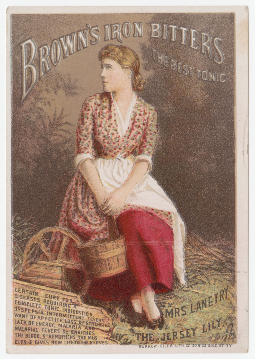Mrs. Langtry, the Jersey Lily trade card