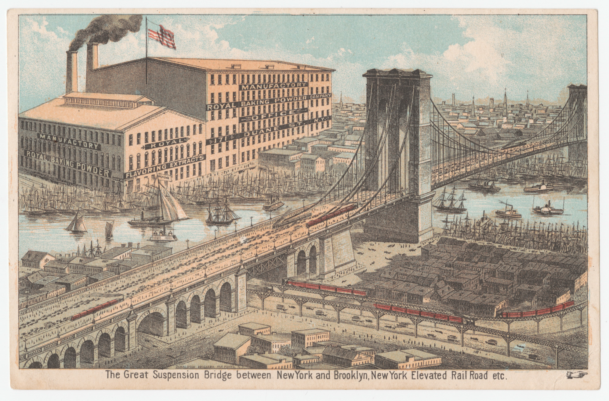 Brooklyn Bridge trade card