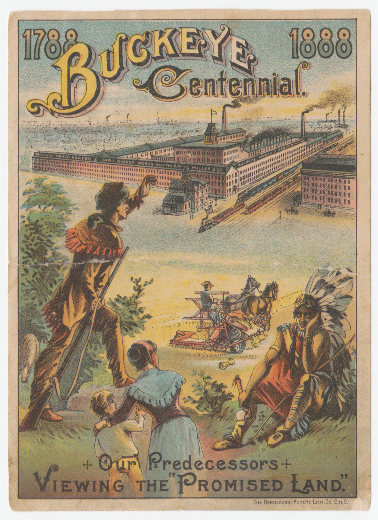 "Buckeye Centennial, 1788-1888" trade card