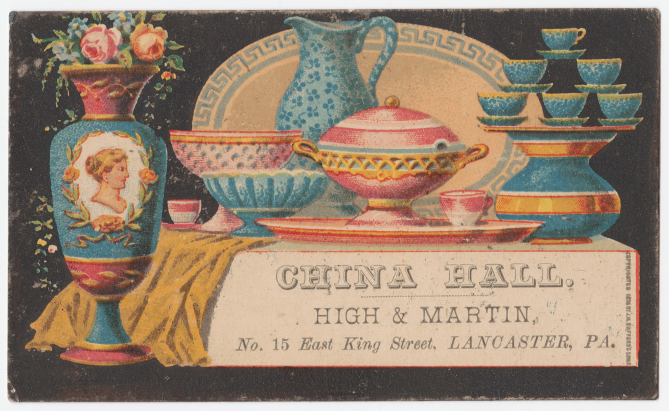 China Hall trade card