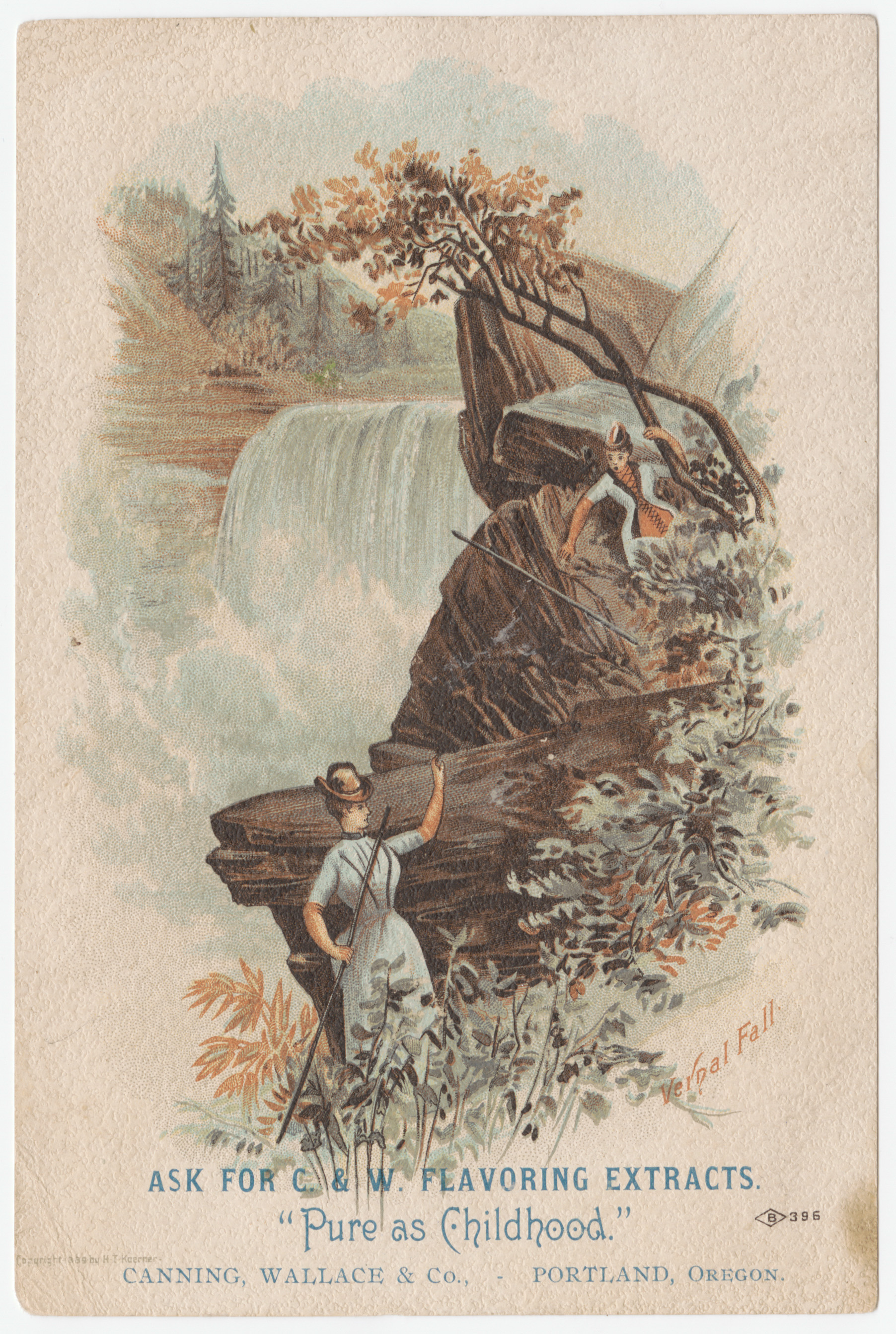 "Pure as Childhood" trade card