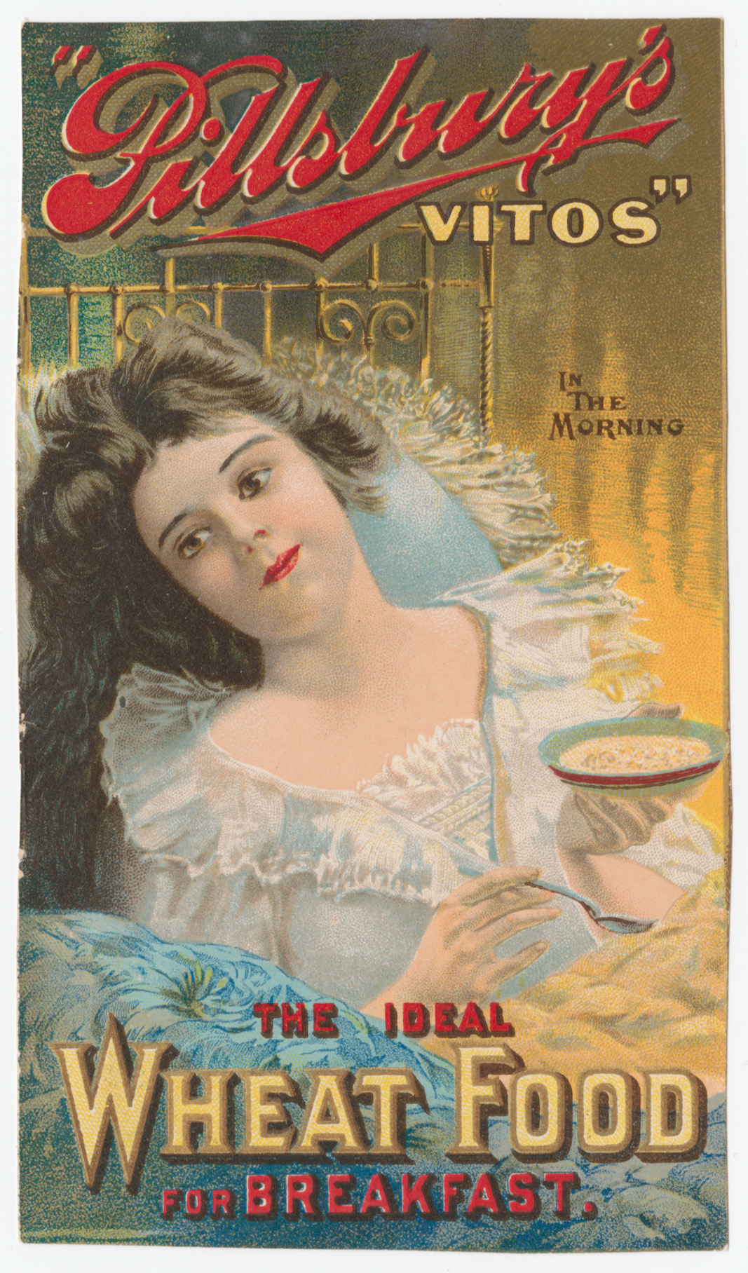 Pillsbury's Vitos trade card advertising a wheat food for breakfast